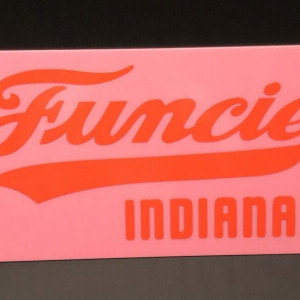 Sign - Funcie (Pink & Red)